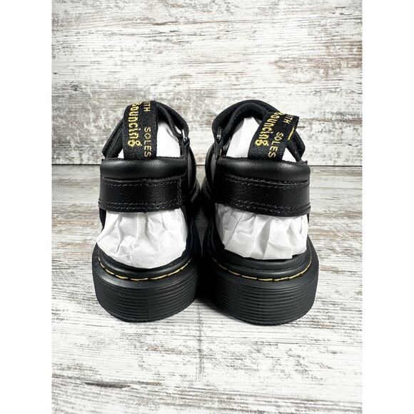 NEW Youth Dr. Martens Klaire Y Black Strappy Sandals Sz 5 - Picture 5 of 12